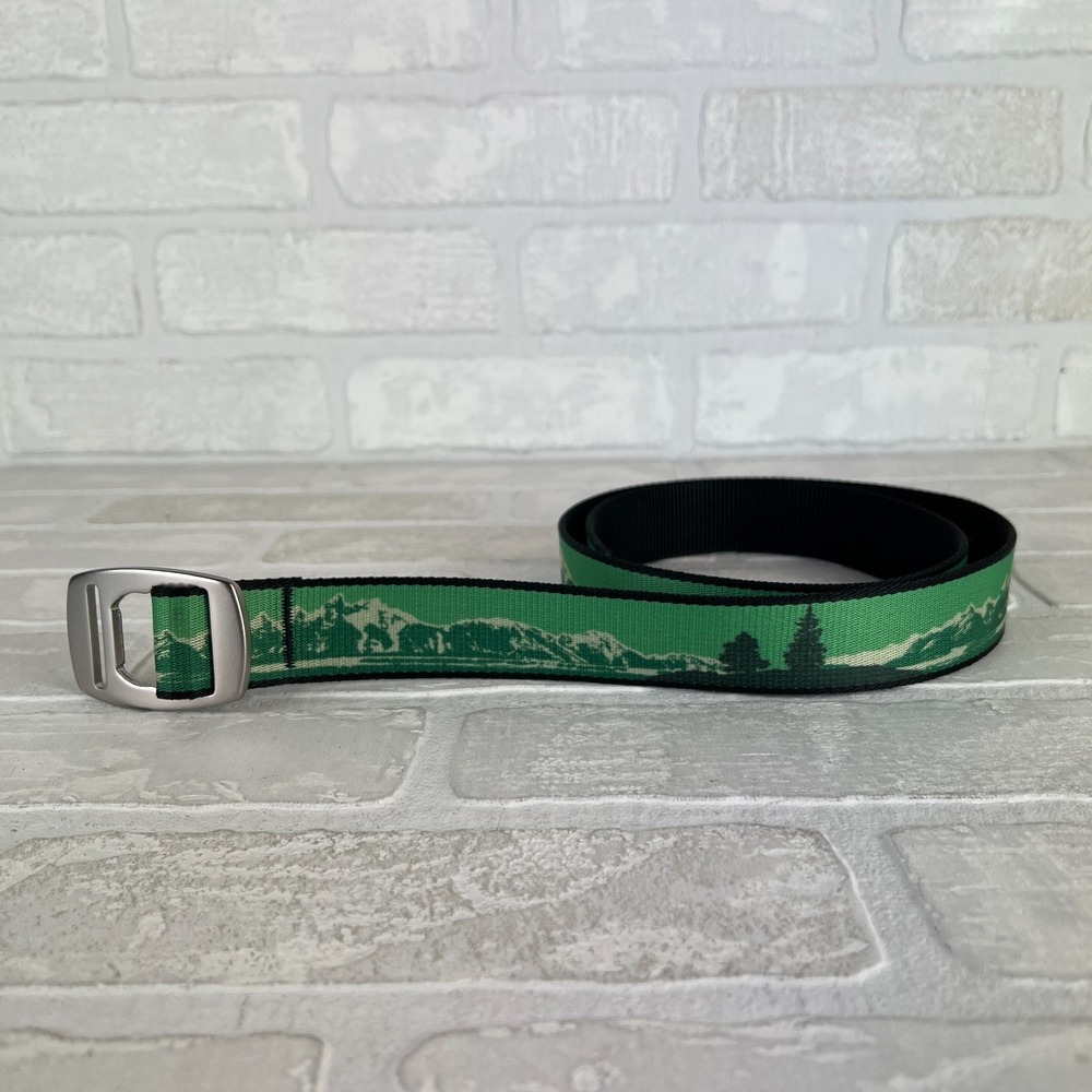 Croakies Nylon Belt Trees Mountains Green Landscape Bottle Opener Adjustable